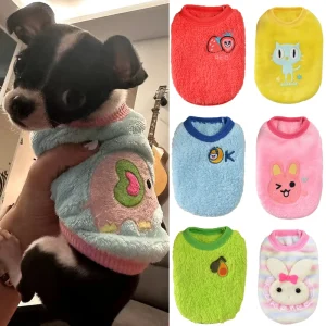 Tea Cup Dog Sweater Winter Warm Fleece